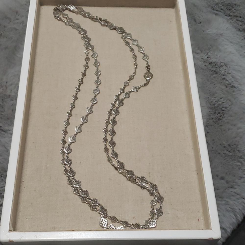 Stella & Dot floral Filigris necklaces